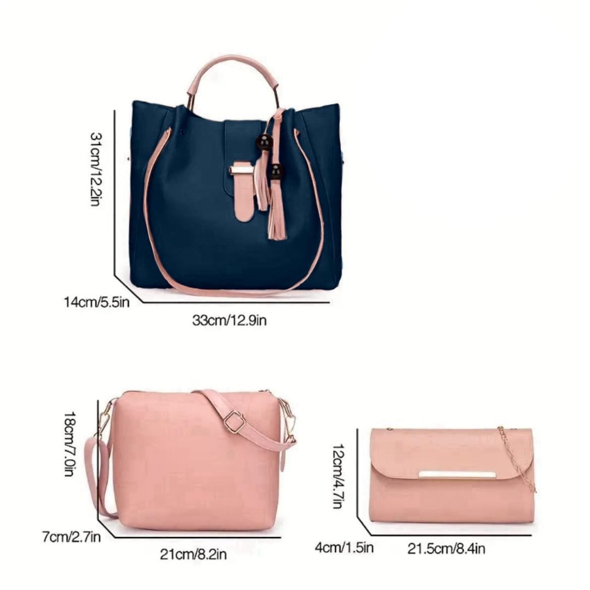 3-Piece Luxury Set Hand BAG