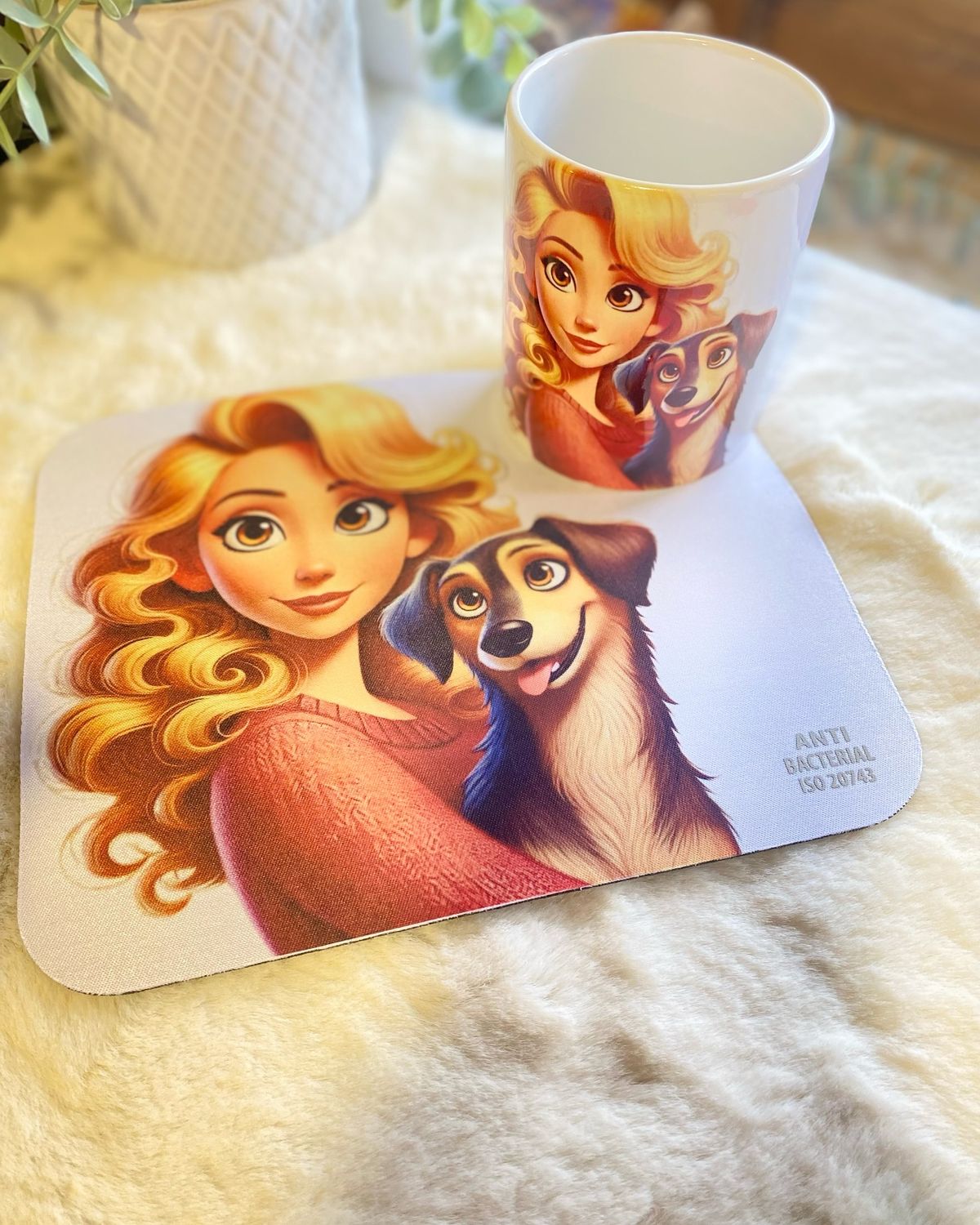 Costom Mouse Pads with Mugs
